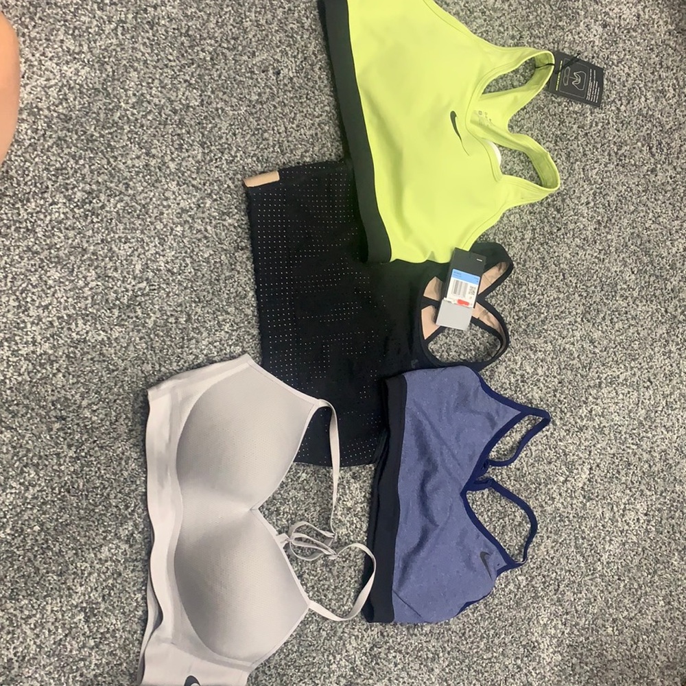 Bundle of four bike sport bras